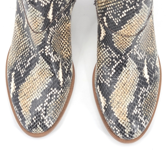 New Madewell Rosie Ankle Boots Booties in Snakeskin Embossed Leather 7, 8, 8.5 - Picture 6 of 12